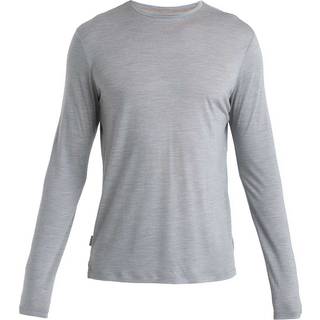 Icebreaker Merino 125 Cool-Lite Sphere III L/S Tee Merino-shirt Herrer størrelse L farve grå