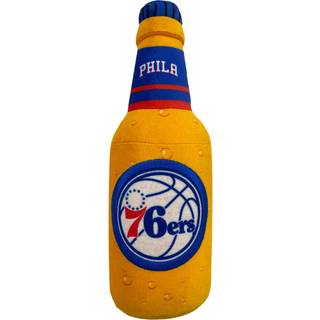 Pets First NBA Philadelphia 76ers Beer Bottle Plys Hund & CAT Squeak Toy - Sdeste Stadium SODA Bottle Snack Plys legetj til hunde og katte med