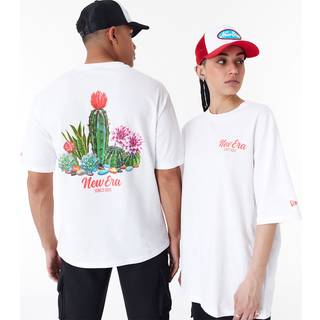 New Era Cactus Graphic White Oversized T-Shirt adult unisex White adult unisex White adult unisex White adult unisex White adult unisex White adult un - 2xl