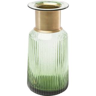 KARE Barfly-vase, grøn, glas, højde 30 cm, mundblæst Barfly, Grøn, Stue/spisestue, Glas, Design