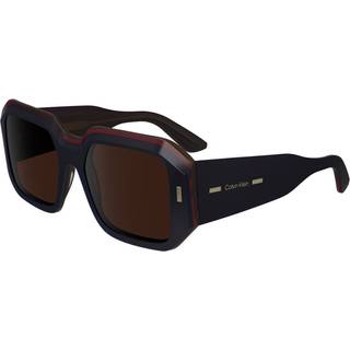 Calvin Klein Kvinde CK23536S 605 Solbriller Acetat Bordeaux Brun Firkantet Normal Normal