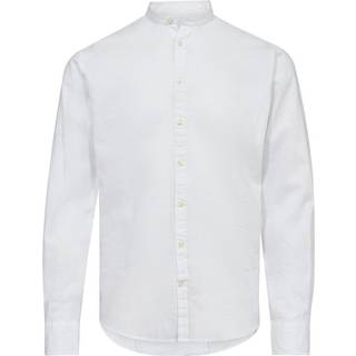 China collar linen l/s shirt