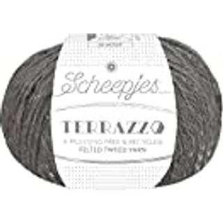 Scheepjes Terrazzo 742 Pietra Indhold: 70% genanvendt uld og 30 % genanvendt viskose Vægt/længde: 50 gram = ca. 175 meter Anbefalede pinde: 4.00 mm Strikkefasthed: 10 cm x 10 cm = 27 m x 35 p Vaskes i hånden ved 30°C / Tåler ikke tørretumbler / Tørres fladt.