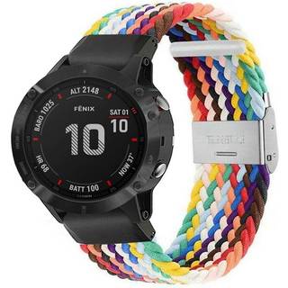 Flettet Elastik Armbånd Garmin Fenix 6X - Army