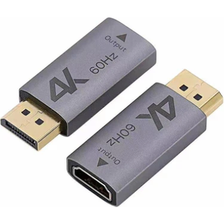 NÖRDIC Aktiv adapter Displayport1.2 han til HDMI1.4b hun 4K 60Hz Eyefinity sort