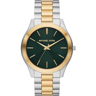 MK Oversized Slim Runway Two-Tone Watch - Silver - Michael Kors - ONE SIZE