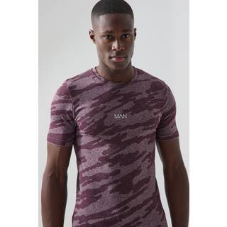 Mens Berry Man Active Seamless Camo T-shirt