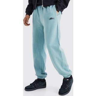 Mens Sage Man Signature Overdyed Regular Joggers