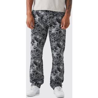 Mens Stone Tall Relaxed Fit Tapestry Trouser