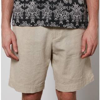 NN07 Billie Cotton/Linen Drawstring Shorts Oat