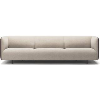 Decotique Urban 3,5-personers Sofa Vævet Panelstof / Læder - 3 personers sofaer Viskose Beige Breeze - 11102431