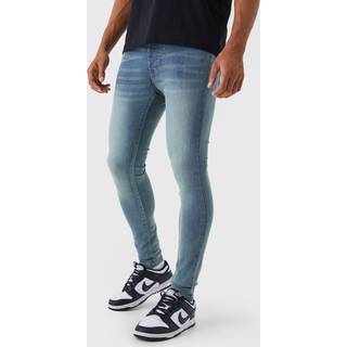 Mens Antique Blue Super Skinny Stretch Jean