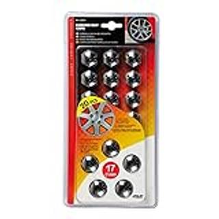 Møtrikskjuler Silver - Krom 17 mm - Antal 20 Stk.