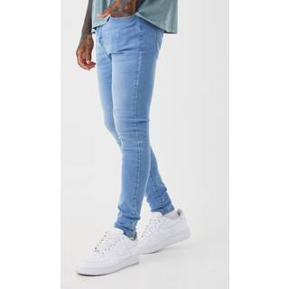 Mens Light Blue Super Skinny Stretch Jean