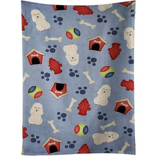 """"Caroline's Treasures BB2683KTWL Dog House Collection Puddel Hvidt k?kkenh?ndkl?de 25"""""""" x 15"""""""" Multicolor""""