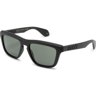 Gucci Mand GG1571S 001 Solbriller Injiceret Sort Grå Firkantet