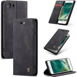 CaseMe iPhone SE 2020 vintage etui - Sort