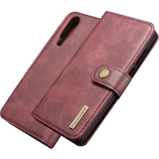 DG.MING Huawei P30 2-in-1 split læderetui - Rød