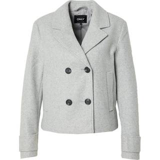 ONLY dame jakke ONLFREJA - LIGHT GREY MELANGE MELANGE - XL