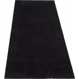 Tica Copenhagen Unicolor Dørmåtte 200x90 Cm - Ensfarvede tæpper Vinyl Sort - 00717