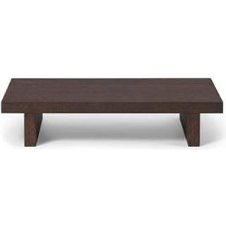 Ferm Living Kona Low Sidebord 49 x 10 x 33,5 Cm - Sidebord & Aflastningsbord Egefinér Dark Stained - 1104269071
