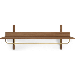 Ferm Living Sector Hylde Med Bøjlestang Røget Eg/ - Kroge & Bøjler Krydsfiner Messing - 1104269291