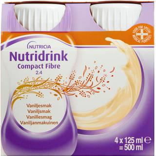 Nutridrink Compact Fibre Vanille - 4 x 125 ml.