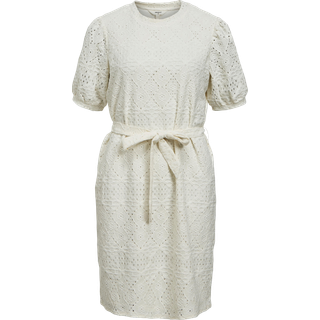 Broderie Anglaise Kort Kjole