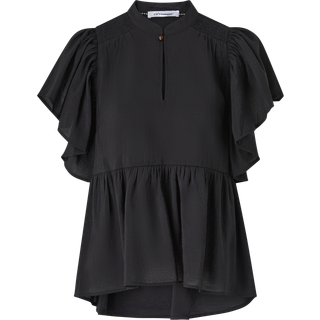 Co Couture MelvinCC Frill Top Black 35415