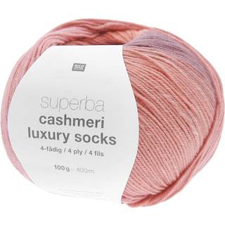 Superba Cashmeri Luxury Socks 4fädig - Rosa Dégradé