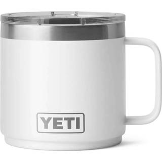 Yeti Rambler 14 oz Stabelbar krus Vacuum Isoleret rustfrit st?l med magslider l?g hvidt