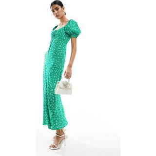 Stevie Puff Sleeve Midi Dress
