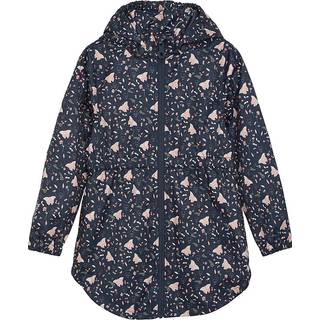 Minymo Blomstret Softshell Jakke Blue Nights 92 cm  Blå  92 cm  kvinde