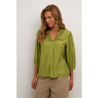 Kaffe KAdahlia Bluse - Grøn - Str 34 - Damer