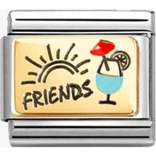 Nomination Gold Friends With Cocktails Charm