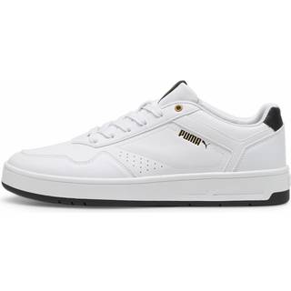 Puma Hvid/Puma Sort/Guld Herre Court Classic Sneakers Puma