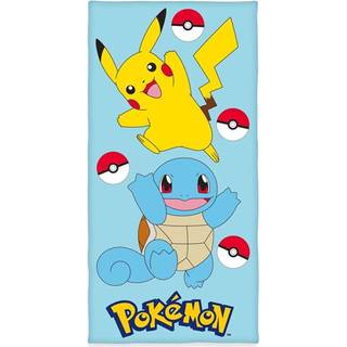 Pokemon Velour Pikachu & Squirtle 75 x 150 cm