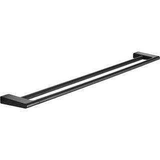 Pressalit Style, stor dobbelt Håndklædestang, 81 cm, mat sort