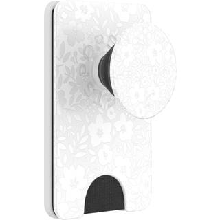 PopSockets PopWallet MS, hvid blomst