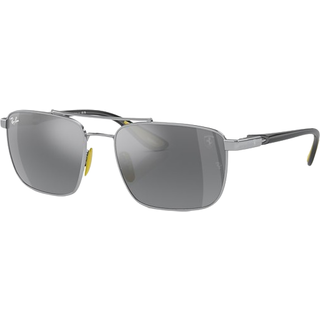 Ray - Ban Mand RB3715M F0646G Solbriller Stål Sølv Sølv Firkantet Normal Skygge