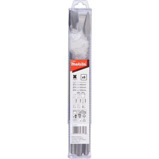 Makita bor-/mejselsæt D-58920 SDS-PLUS med 6 dele