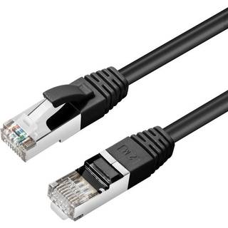 MICROCONNECT CAT6A S/FTP 0.25m Black LSZH