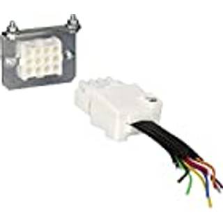 Schneider Stik 9p han+hun m/ledn. plug-in
