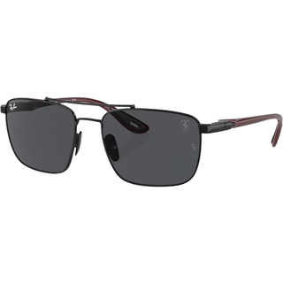 Ray - Ban Mand RB3715M F02087 Solbriller Stål Sort Grå Firkantet Normal