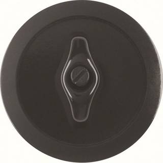 Berker Centerplade m/drejeknap 1930 serien sort