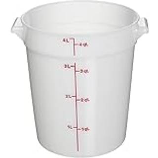 Cambro RFS4148 White Poly Round 4 Qt Storage Container