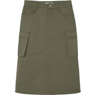 Name It Deep Lichen Green Long Twill Cargo Nederdel - Str. 11y 146cm