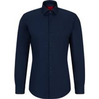 HUGO Herren Hemd blau Slim Fit