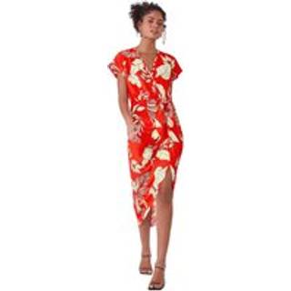 Dusk Dusk Blomster Wrap Slips Detail Kjole