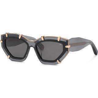 Philipp Plein Kvinde SPP099V PLEIN SUPREME STAR 819 Solbriller Acetat Grå Røg Sommerfugl Normal